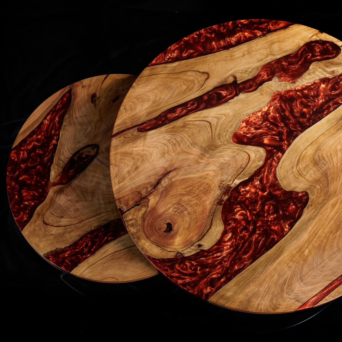 Bespoke resin dining table in Newtownabbey, Northern Ireland with modern finish