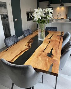 Resin coffee table in Northern Ireland with modern finish