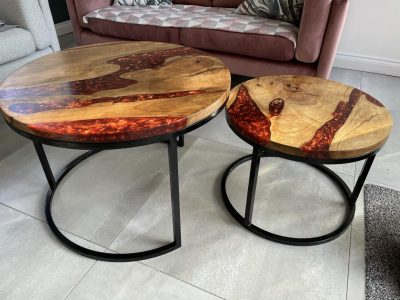 Unique resin river table in Northern Ireland home design