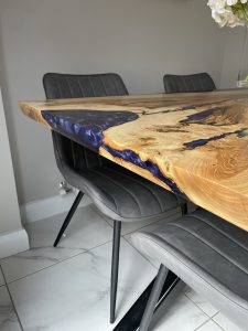 Live edge resin desk in Newtownabbey, Northern Ireland modern office