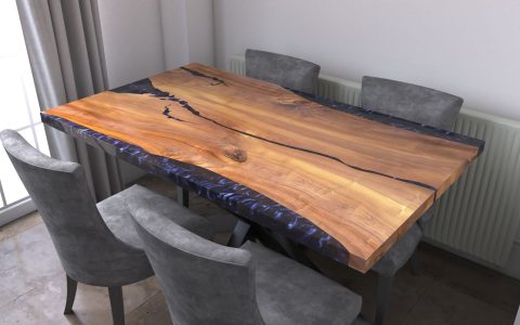 Live edge resin furniture in Newtownabbey, Northern Ireland modern design