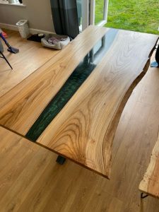 Handcrafted resin clock in Northern Ireland home decor