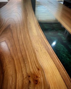 Custom resin clock in Newtownabbey, Northern Ireland home setting